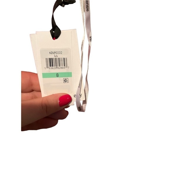 Kensie Midi Wrap Dress Women 8 Pink Adjustable Spaghetti Strap Sleeveless V-Neck - Picture 3 of 6